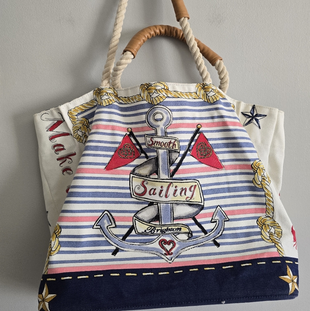 Brighton Sailing Canvas Tote